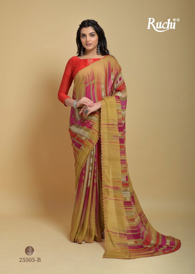  Raagsutra By Ruchi Silk Georgette Printed Sarees Catalog